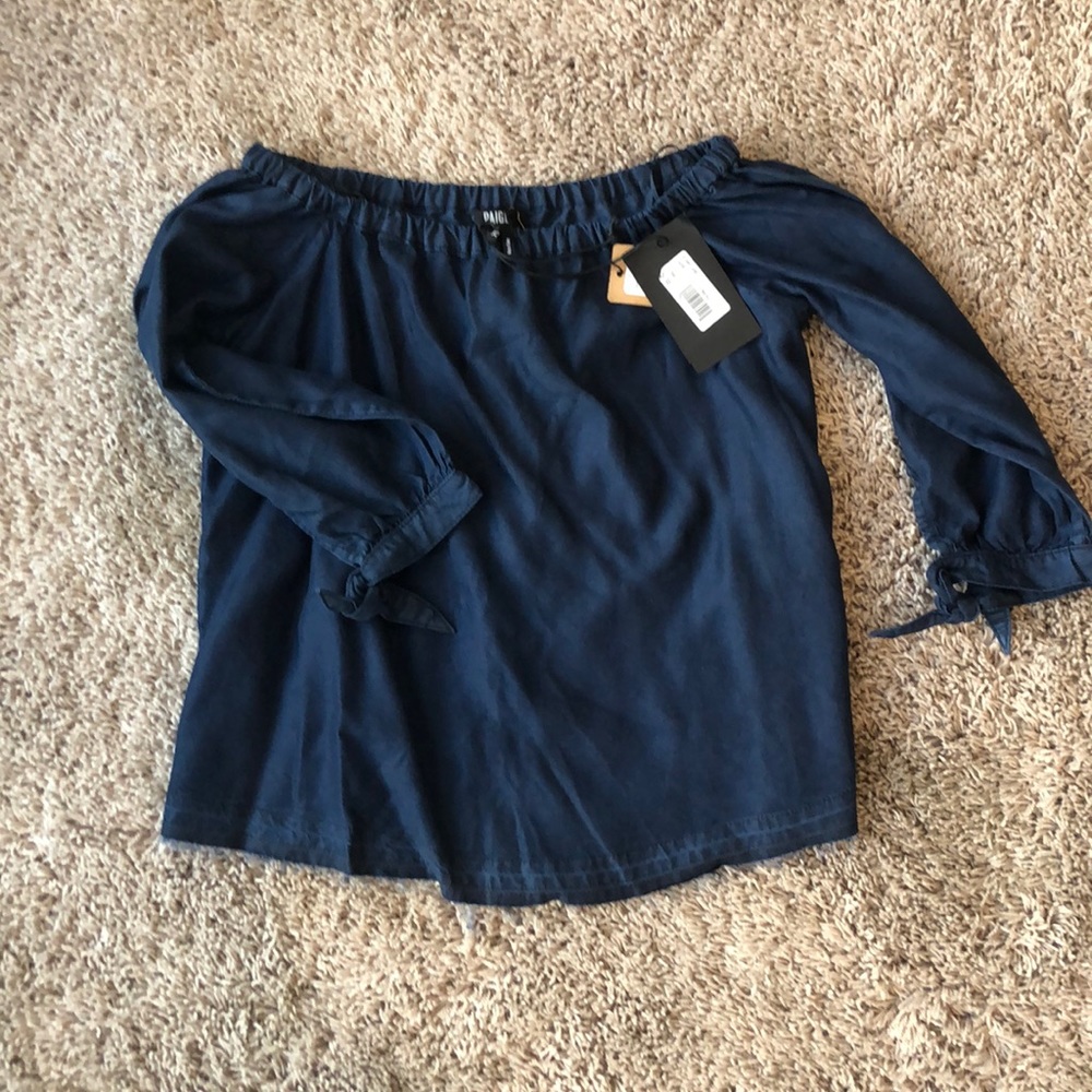 Paige denim off the shoulder XS new with tags